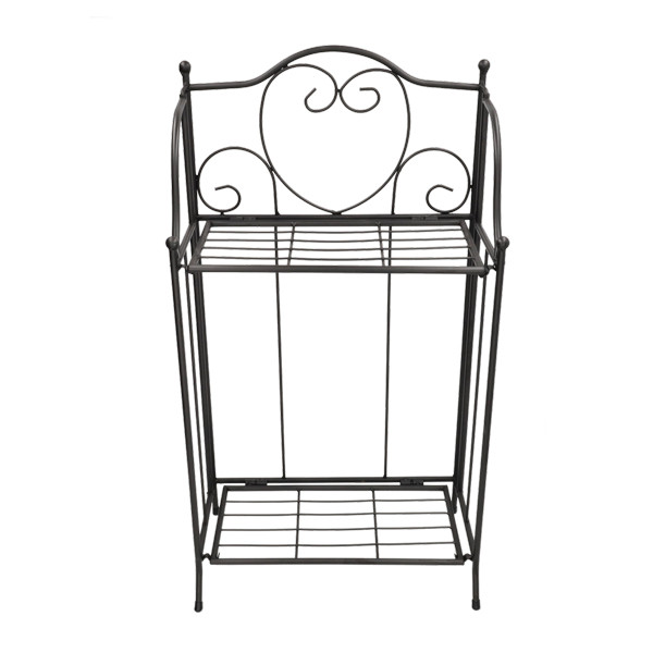 Gardalux Plantenrek | Gardalux | 34 x 18 x 65 cm (Opvouwbaar, Metaal, Zwart) 138000260 K170105352 - 2