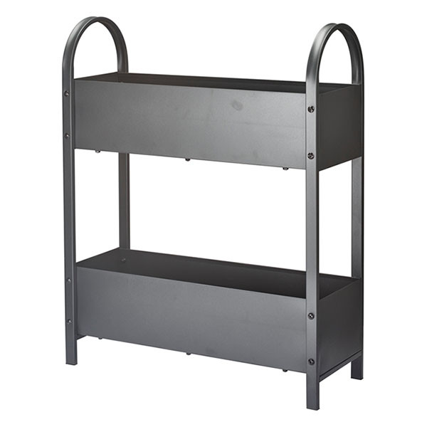 Gardalux Plantenrek | Gardalux | 60 x 22.5 x 75 cm (2 lagen, Staal, Antraciet) X73000010 K170105844 - 1