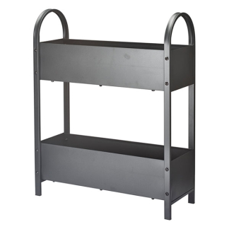 Gardalux Plantenrek | Gardalux | 60 x 22.5 x 75 cm (2 lagen, Staal, Antraciet) X73000010 K170105844