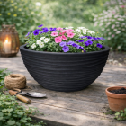 Gardalux Plantenschaal | Gardalux | 51 x 23 x 20 cm (Polyethyleen, Binnen/Buiten, Antraciet) Y54201760 K170105853 - 2