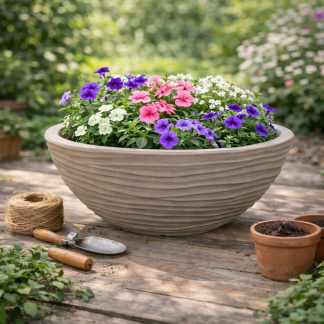 Gardalux Plantenschaal | Gardalux | 51 x 23 x 20 cm (Polyethyleen, Binnen/Buiten, Zand) Y54201670 K170105850 - 2