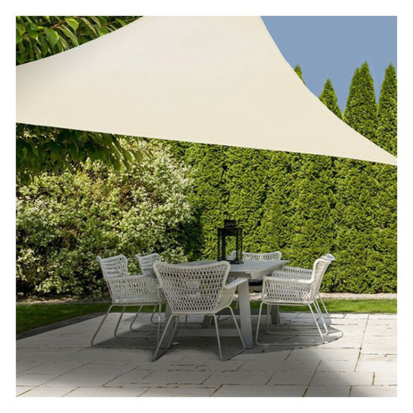Gardalux Schaduwdoek driehoek | Gardalux | 3.6 x 3.6 x 3.6 meter (UPF 50+, Waterafstotend, Crème) C46400600 K170103448 - 2