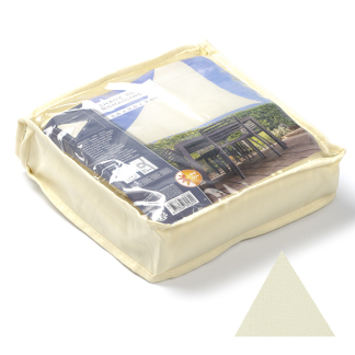 Gardalux Schaduwdoek driehoek | Gardalux | 3.6 x 3.6 x 3.6 meter (Waterafstotend, Gebroken wit) C46400270 K170104651 - 1