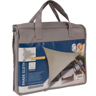 Gardalux Schaduwdoek driehoek | Gardalux | 3.6 x 3.6 x 3.6 meter (Waterafstotend, Taupe) C46400610 K170103450