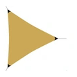 Gardalux Schaduwdoek driehoek | Gardalux | 3 x 3 x 3 meter (UPF 50+, Waterafstotend, Okergeel) C46400550 K170103453 - 1