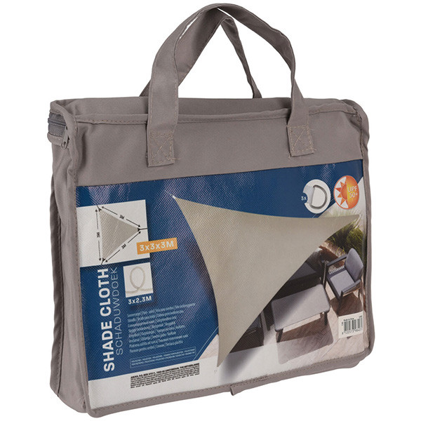 Gardalux Schaduwdoek driehoek | Gardalux | 3 x 3 x 3 meter (UPF 50+, Waterafstotend, Taupe) C46400510 K170103454 - 1