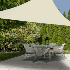 Gardalux Schaduwdoek driehoek | Gardalux | 3 x 3 x 3 meter (Waterafstotend, Crème) C46400500 K170103451 - 2