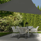 Gardalux Schaduwdoek driehoek | Gardalux | 3 x 3 x 3 meter (Waterafstotend, Donkergrijs) C46400520 K170103452 - 2