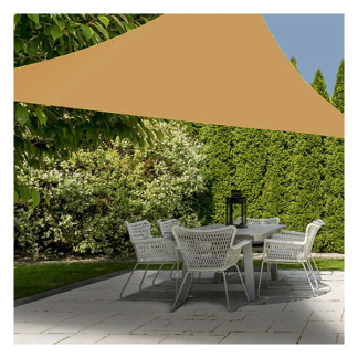 Gardalux Schaduwdoek driehoek | Gardalux | 3 x 3 x 3 meter (Waterafstotend, Okergeel) C46400550 K170103453 - 2