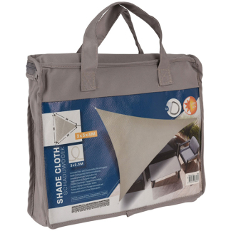 Gardalux Schaduwdoek driehoek | Gardalux | 3 x 3 x 3 meter (Waterafstotend, Taupe) C46400510 K170103454