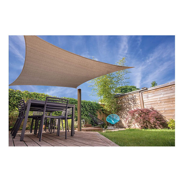 Gardalux Schaduwdoek vierkant | Gardalux | 3 x 3 meter (UV-bestendig, Zand) X66100320 K170105993 - 2