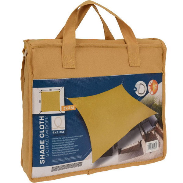 Gardalux Schaduwdoek vierkant | Gardalux | 3 x 3 meter (Waterafstotend, Okergeel) C46400750 K170103456 - 1