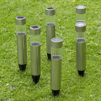 Gardalux Solar sokkellamp | Gardalux (Led, Schemersensor, 6 stuks) DT2100190 K170202864 - 2