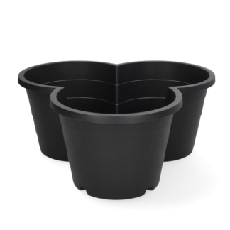 Gardalux Stapelbare bloempot | Gardalux | 40 x 42 x 21 cm | 4 stuks (Antraciet, 3 voudig, Kunststof) Y54201210 K170105377 - 2