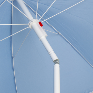 Gardalux Strand parasol | Gardalux | Ø 155 x 176 cm (Blauw, Rond) X11000730 K170104869 - 3