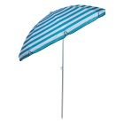 Gardalux Strand parasol | Lifetime Garden | Ø 170 x 205 cm (Blauw gestreept, Rond) 50294 K170105160 - 2