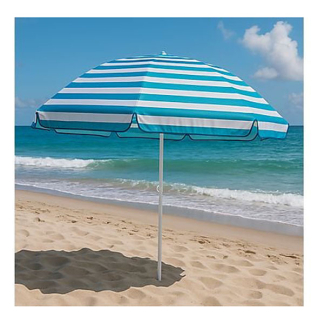 Gardalux Strand parasol | Lifetime Garden | Ø 170 x 205 cm (Blauw gestreept, Rond) 50294 K170105160 - 3