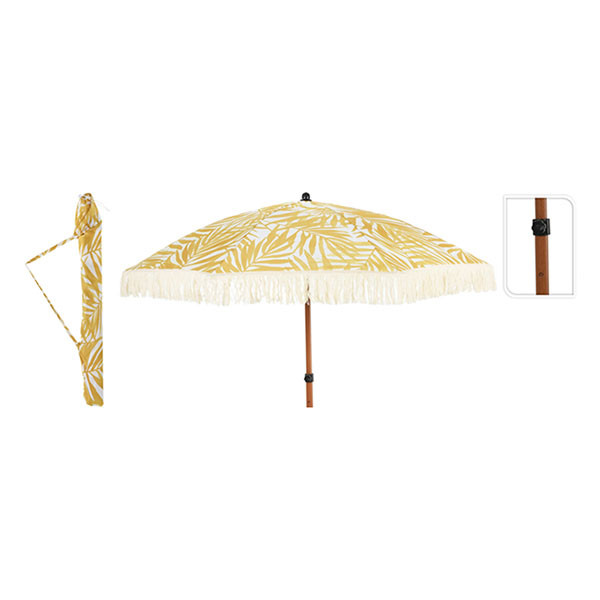 Gardalux Strandparasol | Gardalux | Ø 180 x 185 cm (Bladerenprint, Rond) X11000420 K170105341 - 3