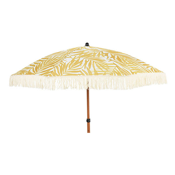 Gardalux Strandparasol | Gardalux | Ø 180 x 185 cm (Bladerenprint, Rond) X11000420 K170105341 - 1