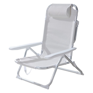 Gardalux Strandstoel | Gardalux | 42 x 47 x 78 cm (Inklapbaar, Wit) LF4000130 K170105937