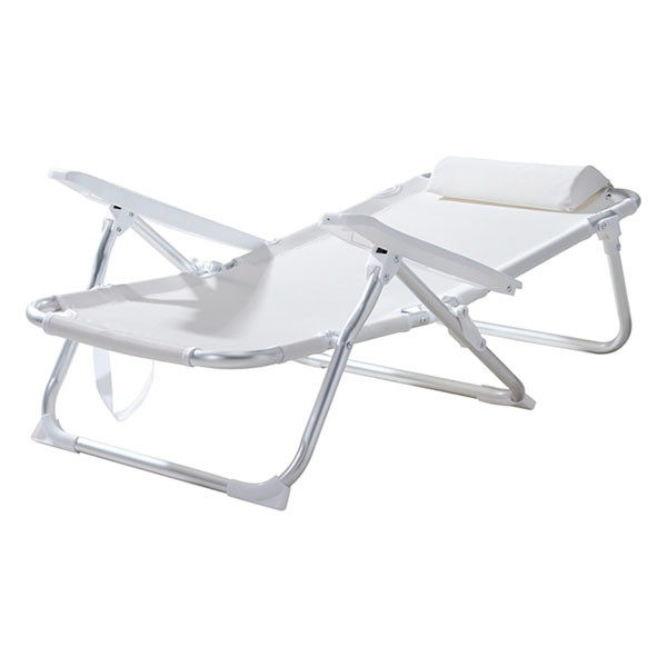 Gardalux Strandstoel | Gardalux | 42 x 47 x 78 cm (Inklapbaar, Wit) LF4000130 K170105937 - 2