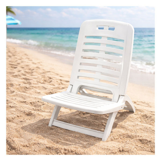 Gardalux Strandstoel | Gardalux | 62 x 40 x 63 cm (Inklapbaar, Wit)  K170106346 - 2