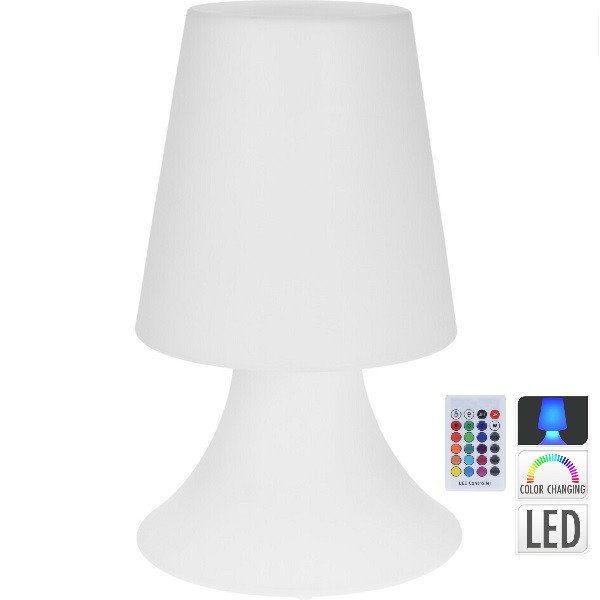 Tafellamp buiten | Gardalux (LED, 16 kleuren, Oplaadbaar) Kabelshop.nl