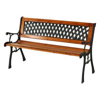 Gardalux Tuinbank | Gardalux | 118 x 50 x 75 cm (Max. 280 kg, Metaal met hout) YA3000060 K170105283 - 1