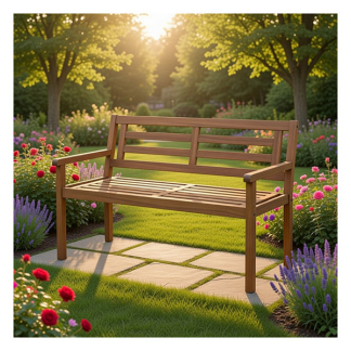 Gardalux Tuinbank | Gardalux | 120 x 57 x 75 cm (Acaciahout) VM2000070 K170105281 - 2