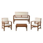 Gardalux Tuinset | Gardalux | 4-delig (Acaciahout, Wit) VM7000010 K170105919 - 1