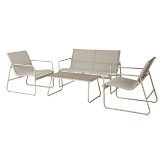 Gardalux Tuinset | Gardalux | 4-delig (Metaal, Polyester, Beige) X99001660 K170105279 - 1