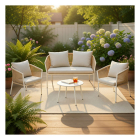 Gardalux Tuinset | Gardalux | 4-delig (Rotan, Grijs) X80000850 K170105923 - 6