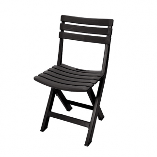 Gardalux Tuinstoel | Gardalux | 44 x 41 x 78 cm (Inklapbaar, Antraciet) 42980640 K170104747 - 1