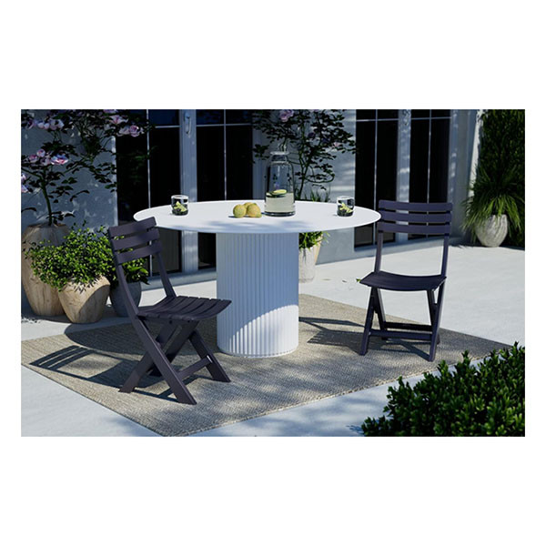 Gardalux Tuinstoel | Gardalux | 44 x 41 x 78 cm (Inklapbaar, Antraciet) 42980640 K170104747 - 2