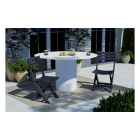 Gardalux Tuinstoel | Gardalux | 44 x 41 x 78 cm (Inklapbaar, Antraciet) 42980640 K170104747 - 2