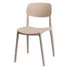 Gardalux Tuinstoel | Gardalux | 51 x 39 x 79 cm (Stapelbaar, UV-bestendig, Kunststof, Taupe) LF3000030 K170105935 - 1