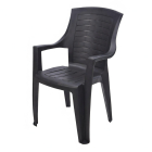 Gardalux Tuinstoel | Gardalux | 55 x 60 x 91 (Stapelbaar, Kunststof, Grijs) 42981610 K170105931 - 1