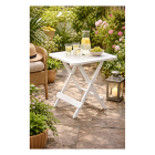 Gardalux Tuintafel | Gardalux | 44 x 44 x 50 cm (Inklapbaar, Wit) 42380000 K170104746 - 4