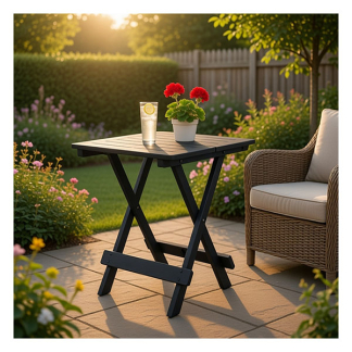 Gardalux Tuintafel | Gardalux | 72 x 79 x 70 cm (Inklapbaar, Antraciet) 42380020 K170104756 - 3