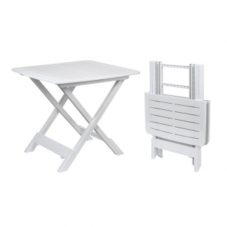 Gardalux Tuintafel | Gardalux | 72 x 79 x 70 cm (Inklapbaar, Wit) 42380010 K170104745 - 1
