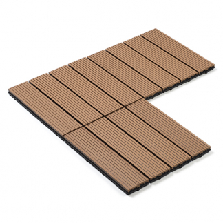 Gardalux Vlondertegels | Gardalux | 30 x 30 cm (6 stuks, Waterafvoer, Houtcomposiet) X64000010 K170104751