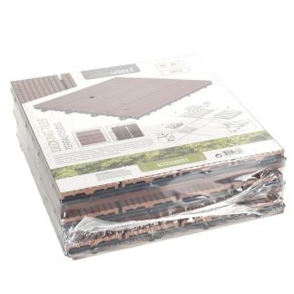 Gardalux Vlondertegels | Gardalux | 30 x 30 cm (6 stuks, Waterafvoer, Houtcomposiet) X64000010 K170104751 - 4