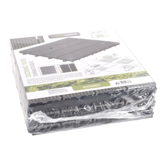 Gardalux Vlondertegels | Gardalux | Grijs (6 stuks, Waterafvoer, Houtcomposiet) X64000020 K170104752 - 4