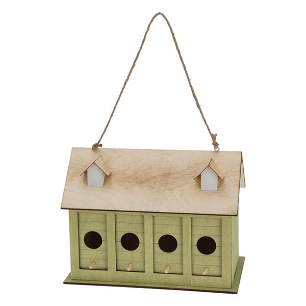 Gardalux Vogelhuisje | Gardalux | 28 x 21 x 16 cm (Voor 4 vogels, Hangend, Hout) HZ1955350 K170105469 - 1