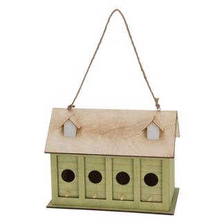 Gardalux Vogelhuisje | Gardalux | 28 x 21 x 16 cm (Voor 4 vogels, Hangend, Hout) HZ1955350 K170105469