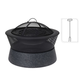 Gardalux Vuurschaal | Gardalux | ø 54.5 x 38 cm (Grill, Zwart) CM7000270 K170103365 - 1