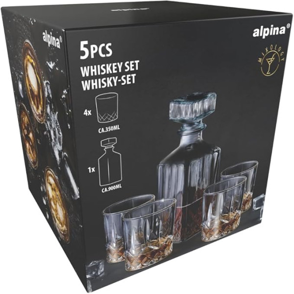 Gardalux Whiskey set | Gardalux | 5-delig (Incl. karaf, Glas) 871125243592 K170511339 - 3