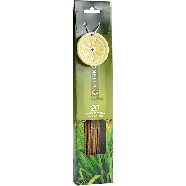 Gardalux Wierook tegen muggen | Gardalux | 20 stuks (Citronella, Inclusief houder) A89900010 K170105869 - 1
