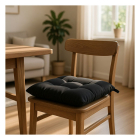 Gardalux Zitkussen | Gardalux | 40 x 40 x 6 cm (Katoen, Zwart) A35993390 K170104989 - 2