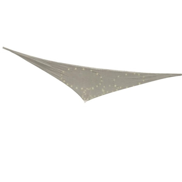 Garden Furniture Schaduwdoek driehoek | Garden Furniture | 3 x 3 x 3 meter (LED, Zonnepaneel, Grijs) 899189 K170104854 - 3